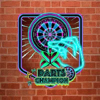 Play Darts Champion Game Card